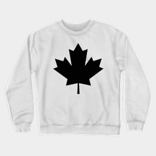 Black Canadian Maple Leaf Crewneck Sweatshirt